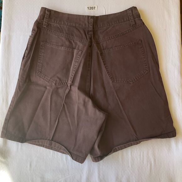 CM Women’s Casual Khaki Shorts size 10 US, Solid Brown - Picture 9 of 9